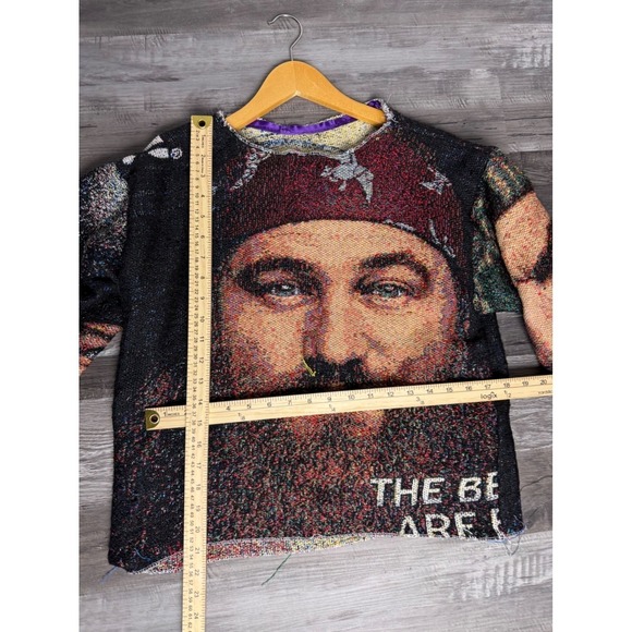 Other - Duck Dynasty Woven Tapestry Graphic Sweater Multi Color Streetwear Top